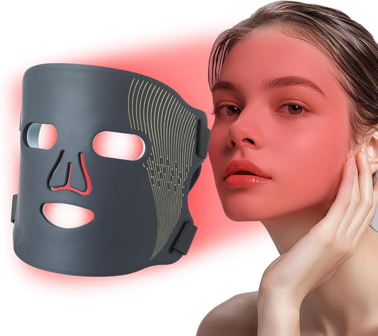 Red Light Therapy Mask for Face: LED Infrared Facial Mask Skincare Device for Body, Eye Wrinkle Reduction, Skin Tightening, Beauty Care Tool for Women at Home