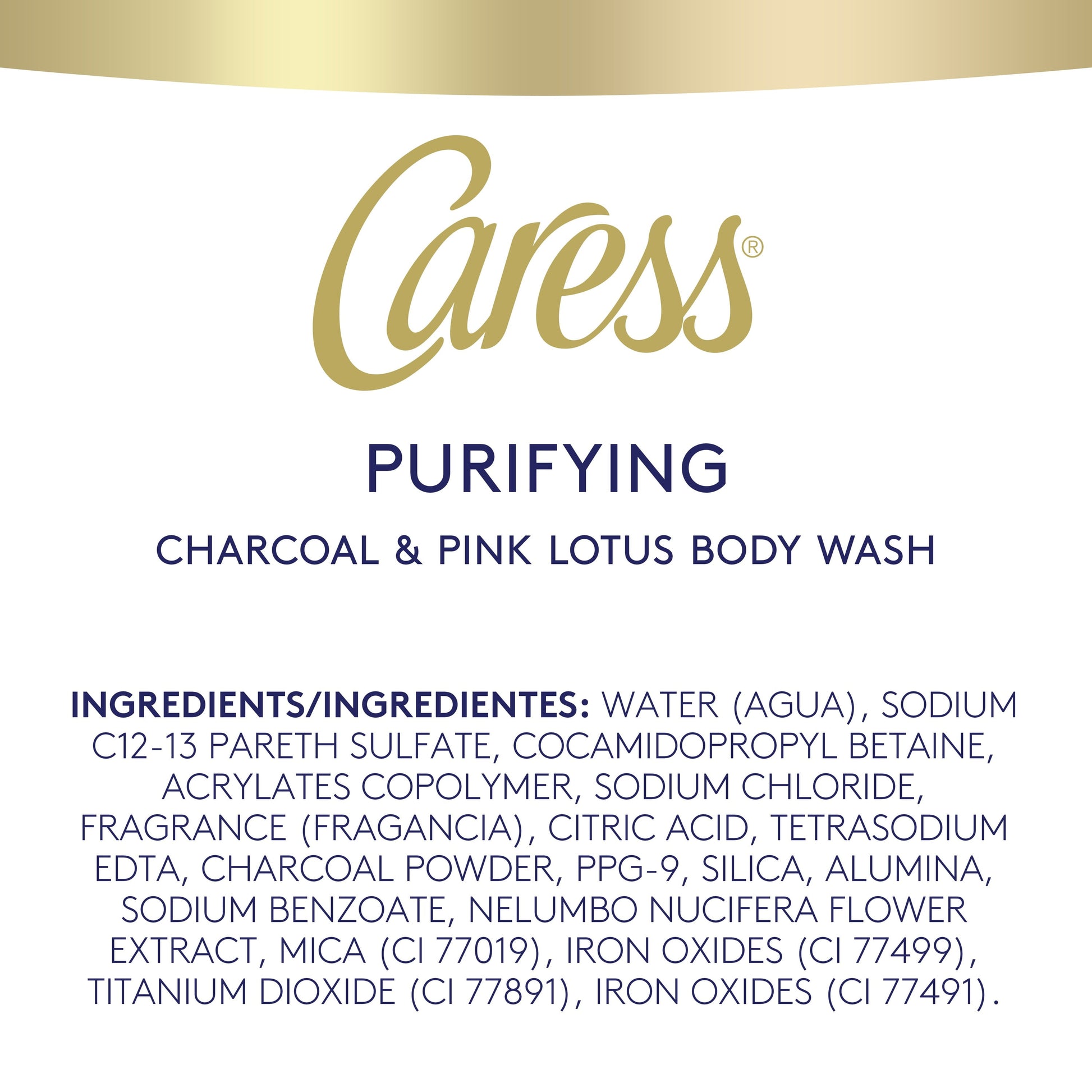 Charcoal and Pink Lotus Womens Body Wash 18 Oz